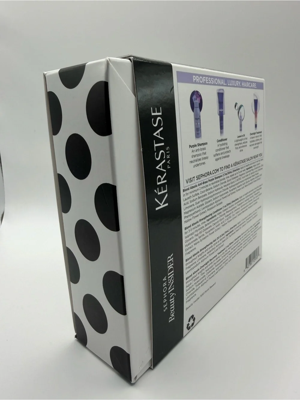 Kerastase Blond Absolu Hair Care Set - Purple, Black, White